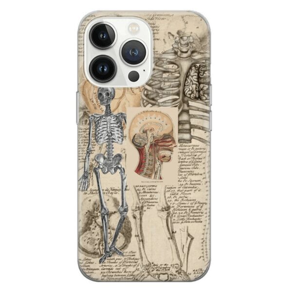 Medical illustration Phone Case Anatomy courses Cover for Pixel 8 Pro 7A, iPhone 15 14 13 12 Pro 11 XR for Samsung S24 FE S23 A73 A53 - Image 2