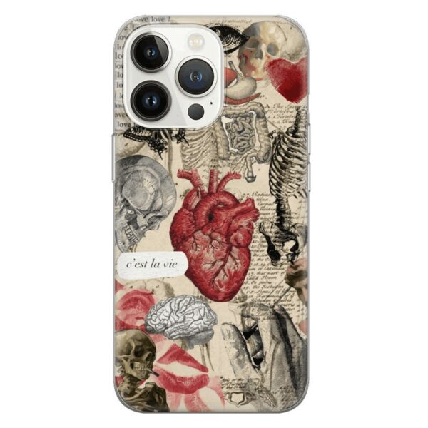 Medical illustration Phone Case Anatomy courses Cover for Pixel 8 Pro 7A, iPhone 15 14 13 12 Pro 11 XR for Samsung S24 FE S23 A73 A53 - Image 4