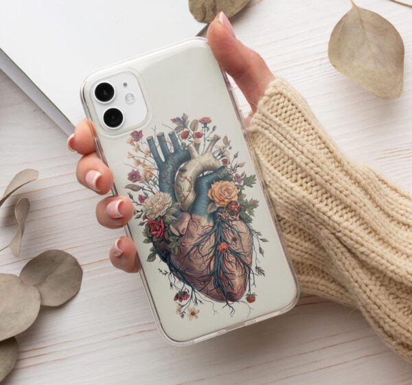 Medical Phone Case Human Anatomy Cover for iPhone 16 15 14 13 12 Pro 11 XR 8 7, Samsung S24 Fe S23 S22 A16 A15 A35 A55 A54 A53 Pixel 9 Pro
