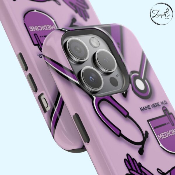 CUSTOMIZABLE Medical Themed Phone Case, Doctor of Medicine Phone Case, Gift for Doctors, Medical Students, Healthcare Professionals - Image 3