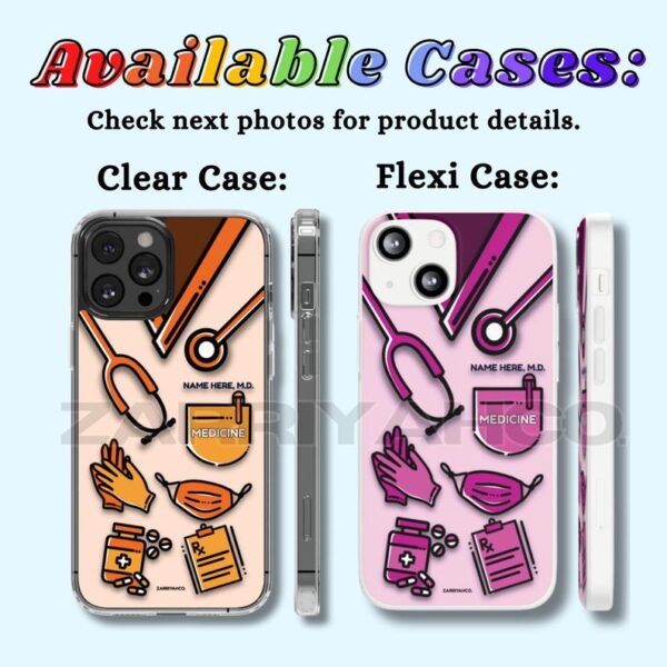 CUSTOMIZABLE Medical Themed Phone Case, Doctor of Medicine Phone Case, Gift for Doctors, Medical Students, Healthcare Professionals - Image 6