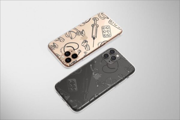 Clear Medical Sketch Art Case Aesthetic Phone Cover For iPhone 16 Pro Max 16e 15 Plus 14 Mini SE XR XS Samsung S25 S24 S23 Pixel 9 8 - Image 4