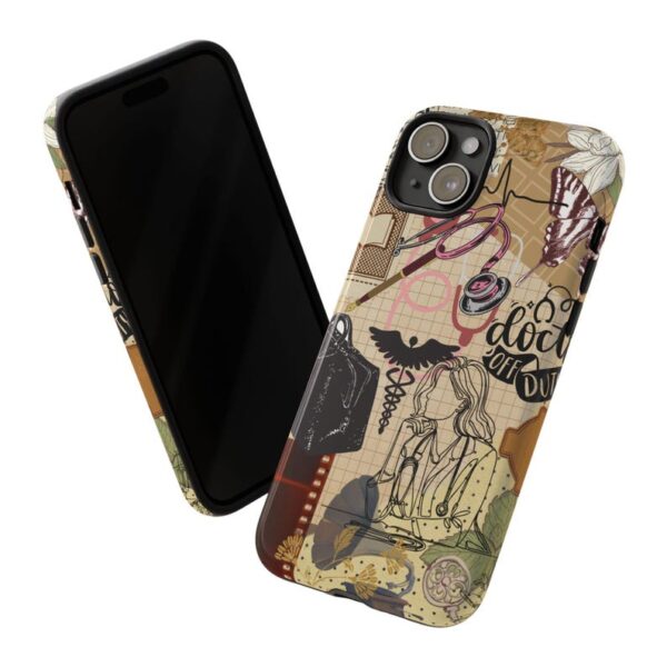 Doctor Phone Case, Vintage Medical Collage Design, Retro Anatomy Cover, Gift for Physician, Med Student Accessory, Healthcare Art Case - Image 7