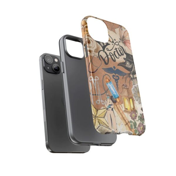 Doctor Phone Case, Vintage Medical Collage iPhone Cover, Aesthetic Healthcare Gift, Retro Anatomy Design for Physicians, Med Student Gift - Image 8
