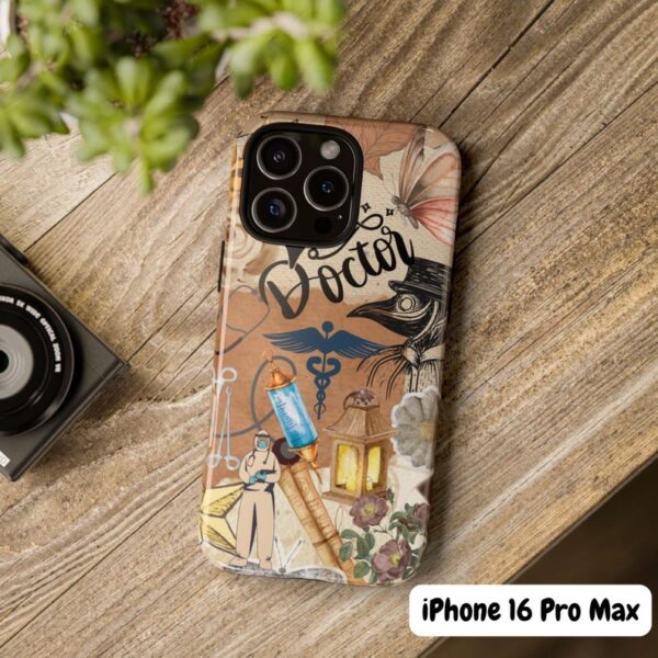 Doctor Phone Case, Vintage Medical Collage iPhone Cover, Aesthetic Healthcare Gift, Retro Anatomy Design for Physicians, Med Student Gift - Image 2