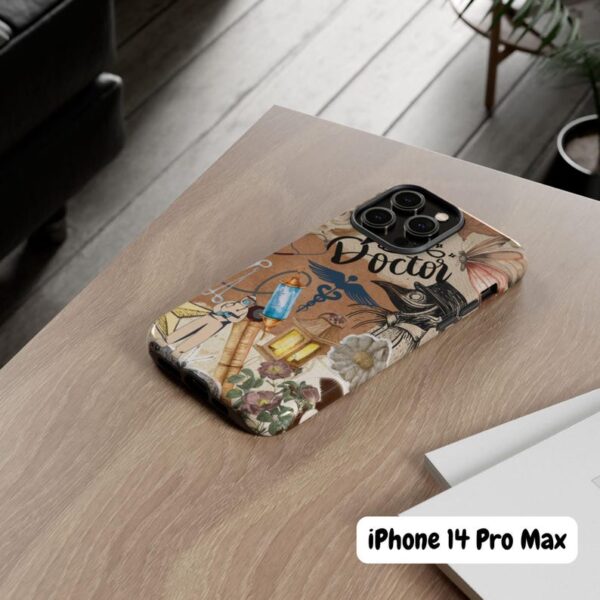 Doctor Phone Case, Vintage Medical Collage iPhone Cover, Aesthetic Healthcare Gift, Retro Anatomy Design for Physicians, Med Student Gift - Image 3